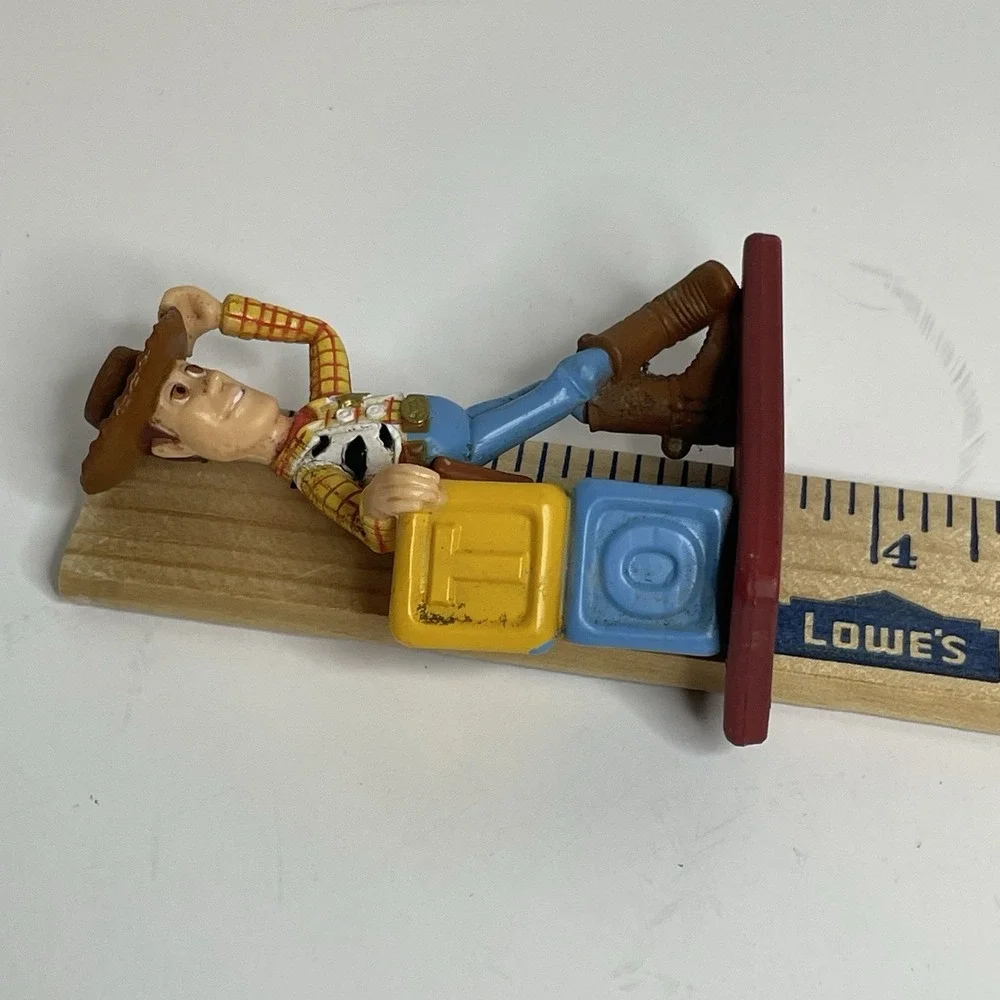 Vintage TOY STORY Disney Decopac WOODY Figurine PVC  4
